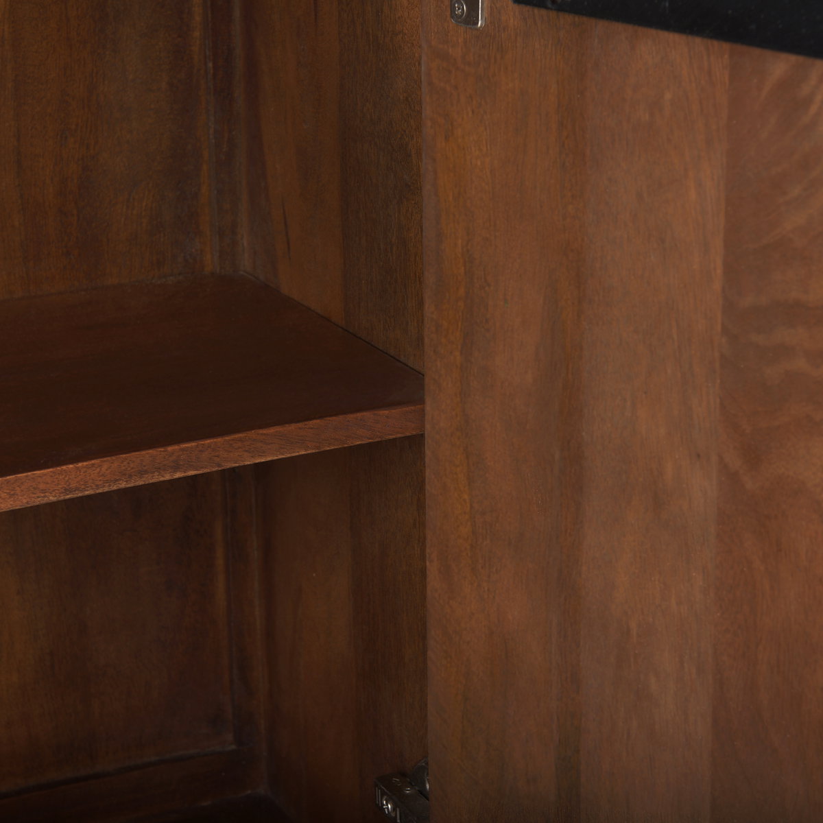 Lance 70.0L x 15.0W x 32.0H Medium Brown Solid Wood Sideboard, Sideboards & Buffet by Mercana, 70" length x 15.75" width x 32" height View 12
