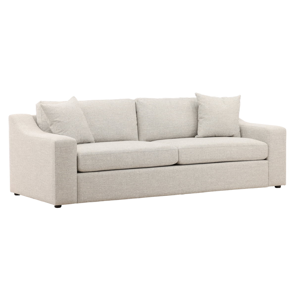 Emma Sofa Grey, Sofas & Sectional by Dovetail, 94.75" width x 33.37" height x 40" depth View 1
