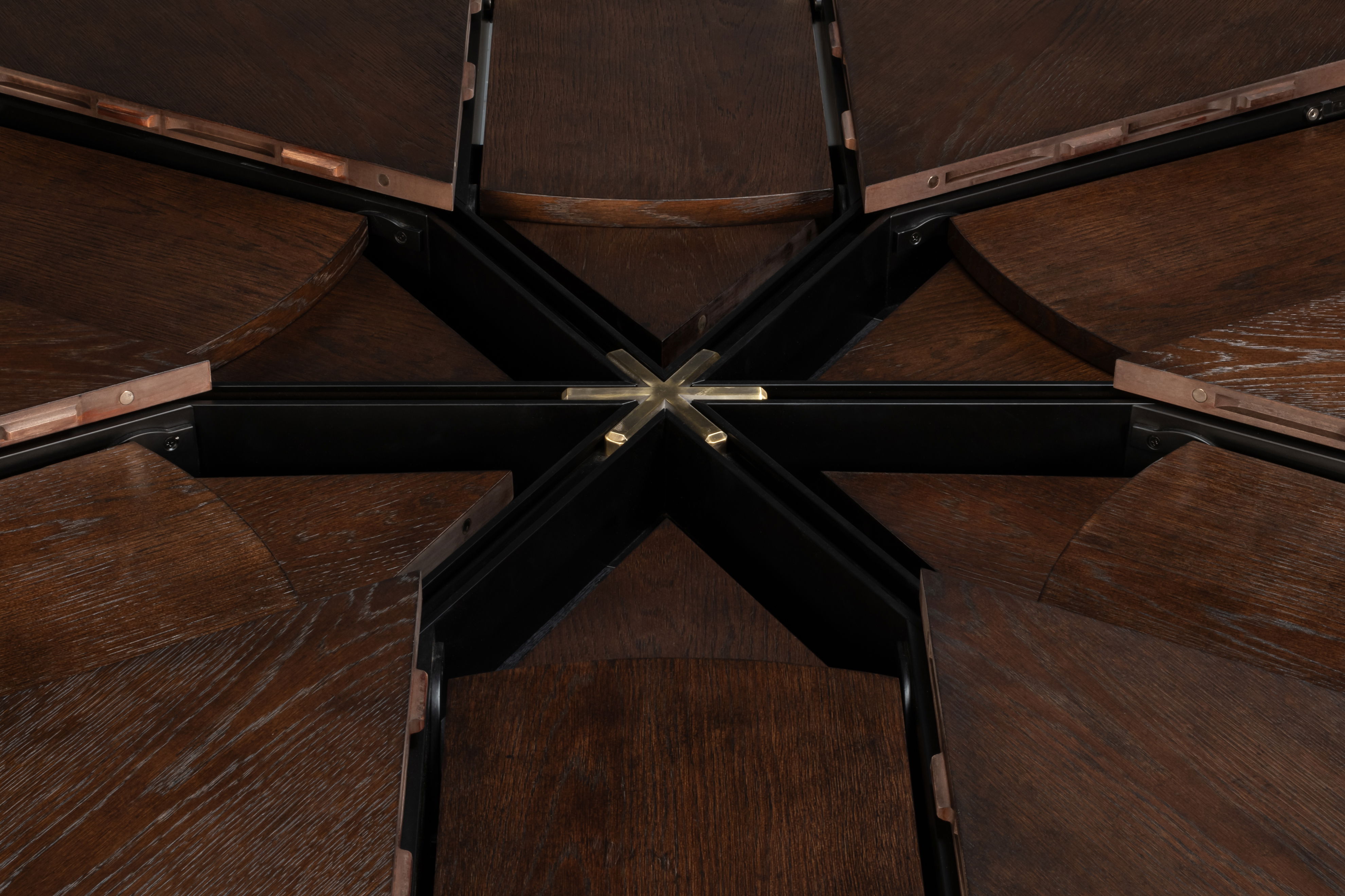 Tower Jupe Dining Table,Lrg,Burnt Brown large image 