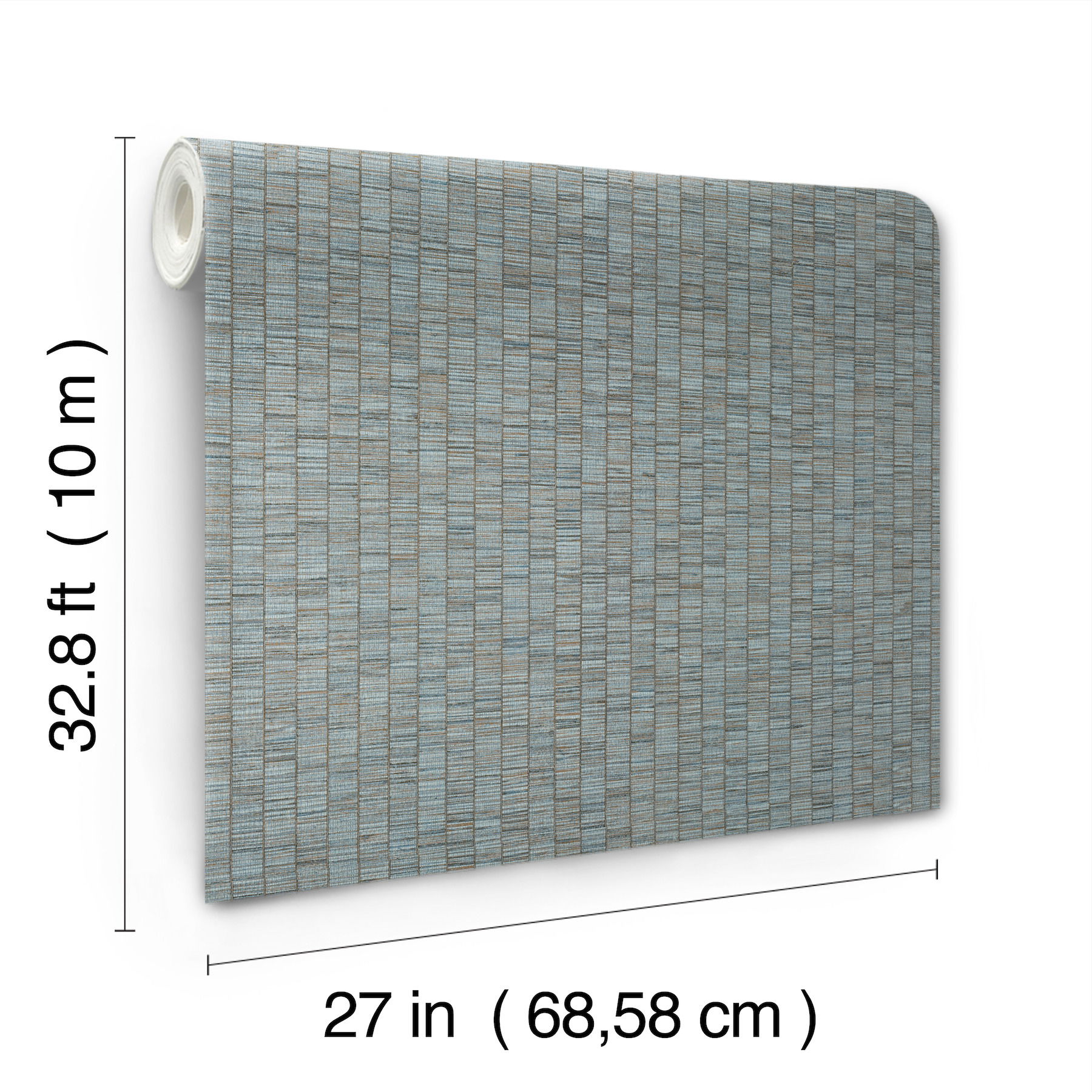 Lemuria Blue Wallpaper, by York Wall, 32'9.6" length x 2'3" width x 0.02" depth View 6