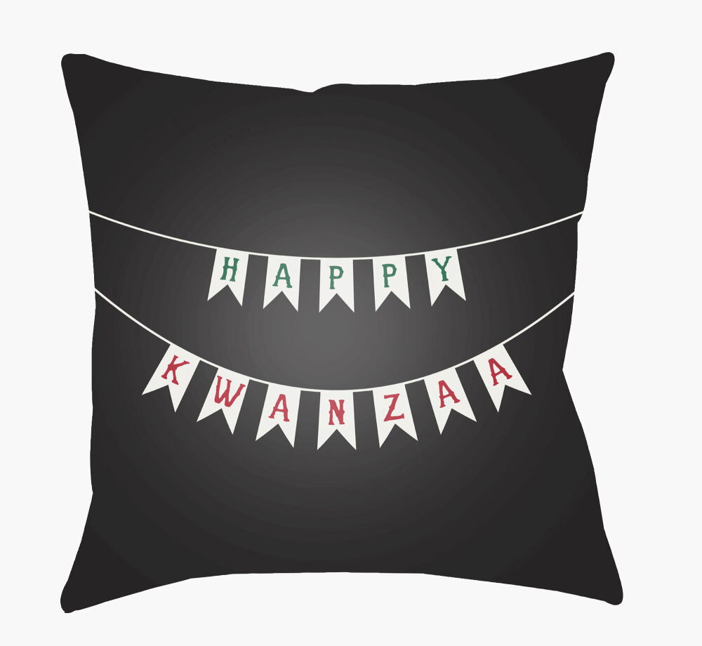 Kwanzaa I Accent Pillow, Decorative Pillow by Surya, 18" length x 18" width