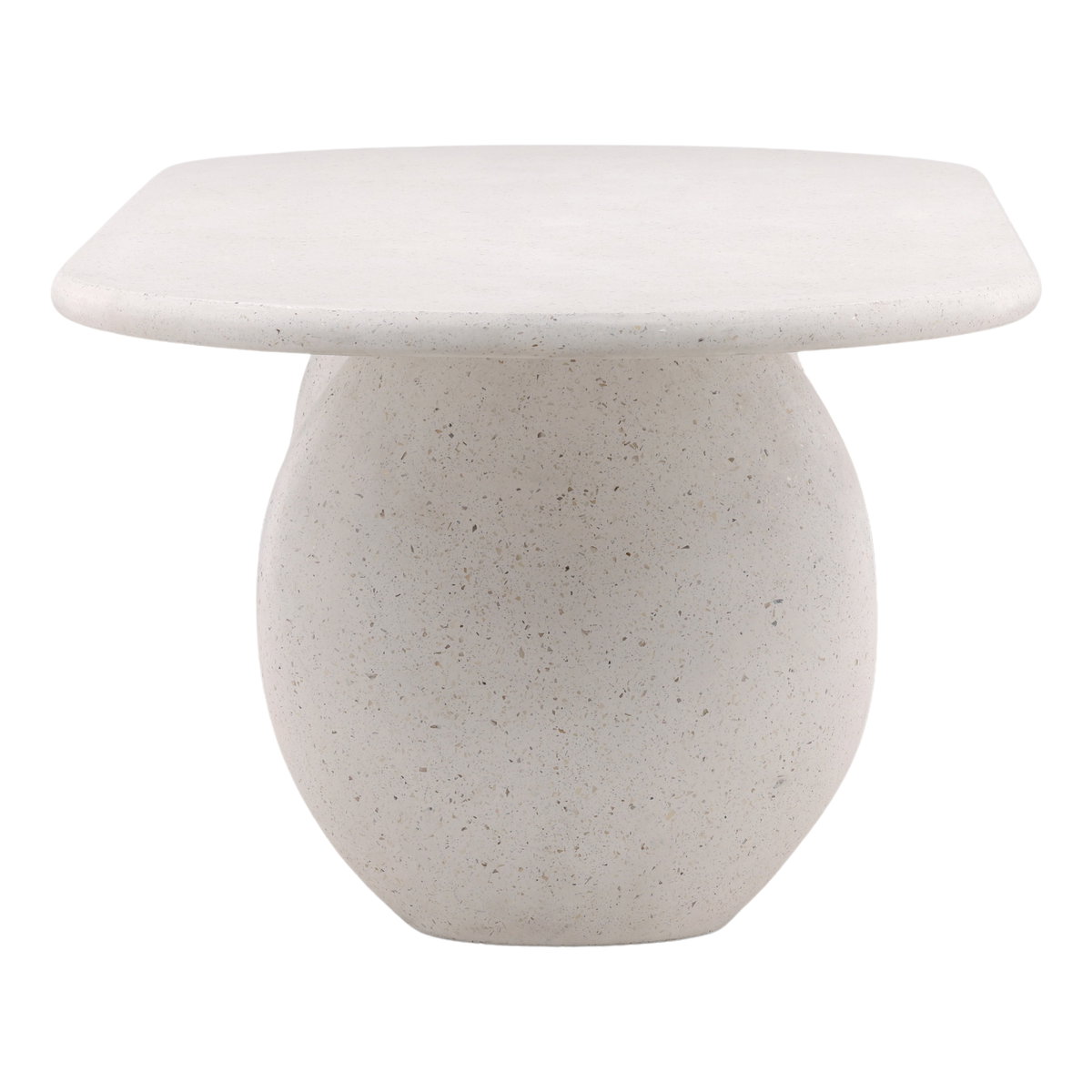 Imogen Outdoor Dining Table Ivory, by Dovetail, 94.25" width x 30" height x 43.11" depth View 3