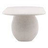 Imogen Outdoor Dining Table Ivory, by Dovetail, 94.25" width x 30" height x 43.11" depth thumbnail 3