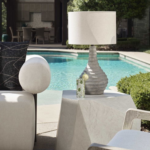 Stratum Rustic Outdoor Table Lamp