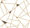 Prismatic Gold & Black Wallpaper, by York Wall, 27' length x 2'3" width x 0.02" depth thumbnail