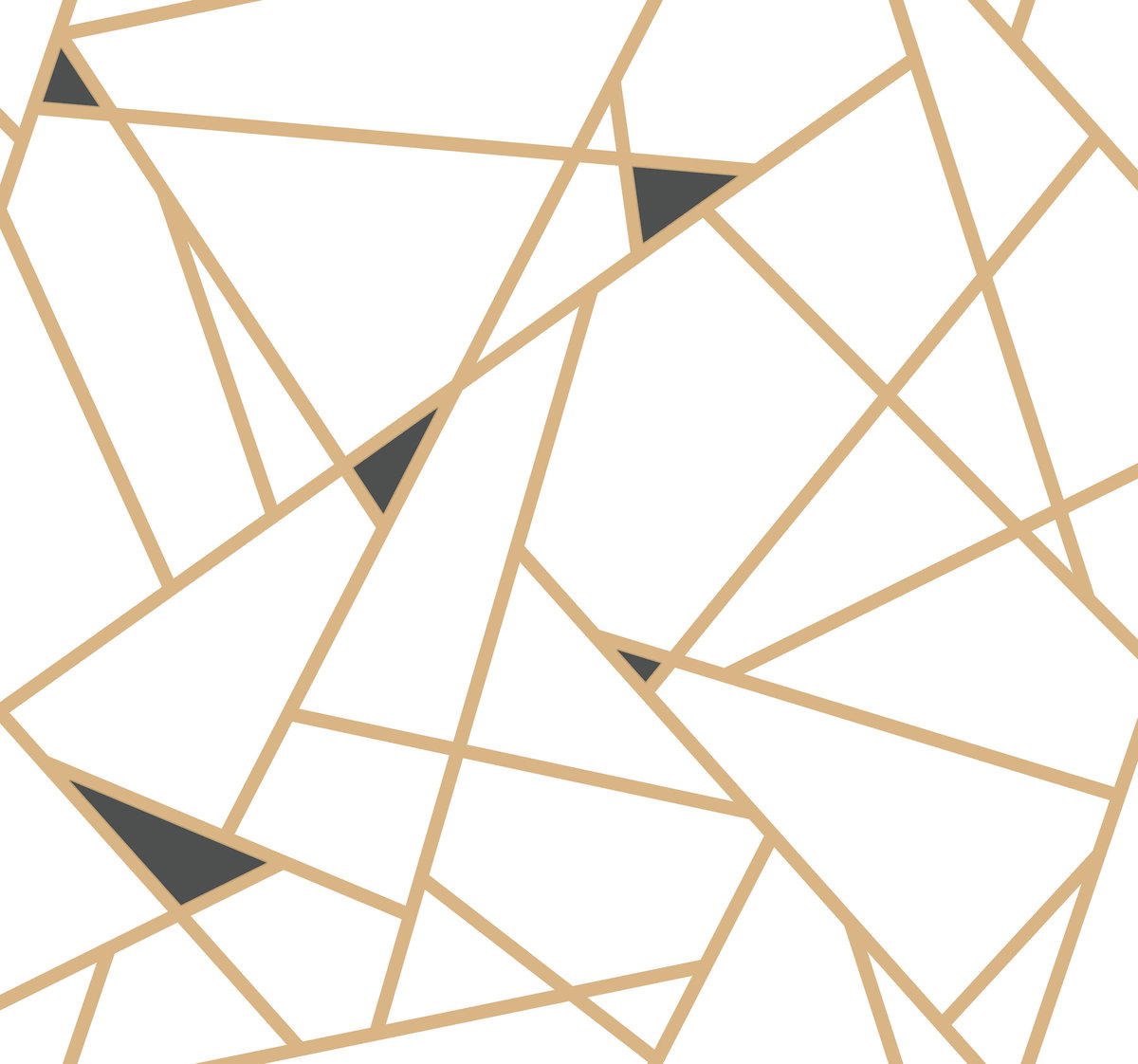 Prismatic Gold & Black Wallpaper, by York Wall, 27' length x 2'3" width x 0.02" depth