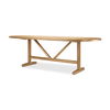 Viktor 94'L Light Brown Solid Wood Dining Table, by Mercana, 94" length x 42" width x 30" height thumbnail 1