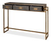 Shagreen Gold & Gray Console, by Sarreid, 1' length x 4'1" width x 2'10" height thumbnail 9
