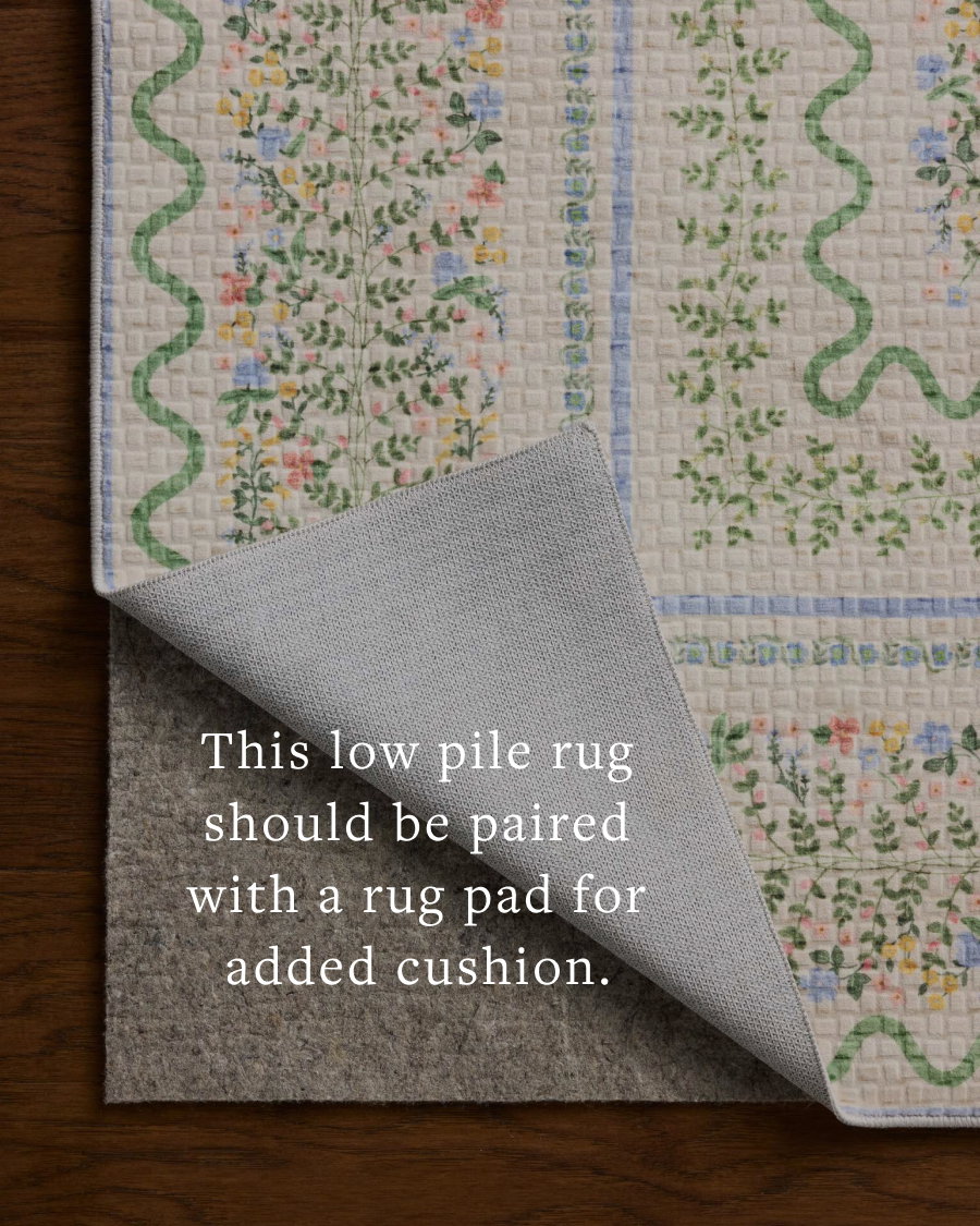 Rifle Paper Co. x Loloi Orchard Rug, 1'6" length x 1'6" width View 8