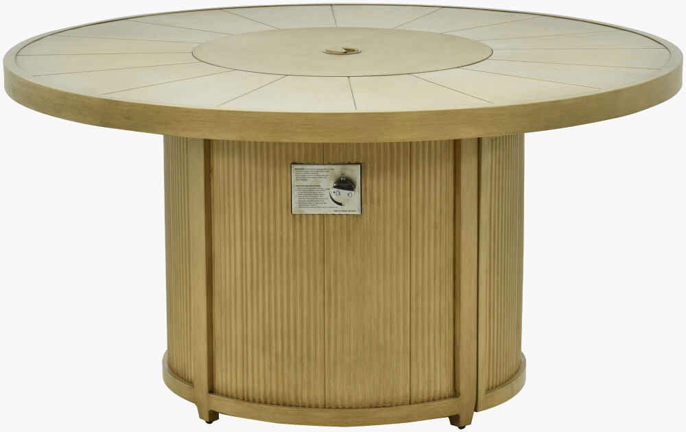 Cape Town Fire Table, Outdoor Fireplaces & Pit by Surya, 4'2" width x 2'1" height