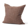 Jack 22x22 Brown Linen Square Decorative Pillow Cover, by Mercana, 22" length x 22" width x 0.2" height thumbnail 1
