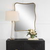Pavia Curvy Vanity Mirror, by Uttermost, 27.5" width x 36.25" height x 1.5" depth thumbnail 2