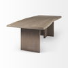 Konstantin 94.0 x 40.0 x 30.0 Medium Brown Wood with Live Edge Rectangular Dining Table, by Mercana, 94" length x 40" width x 30" height thumbnail 9