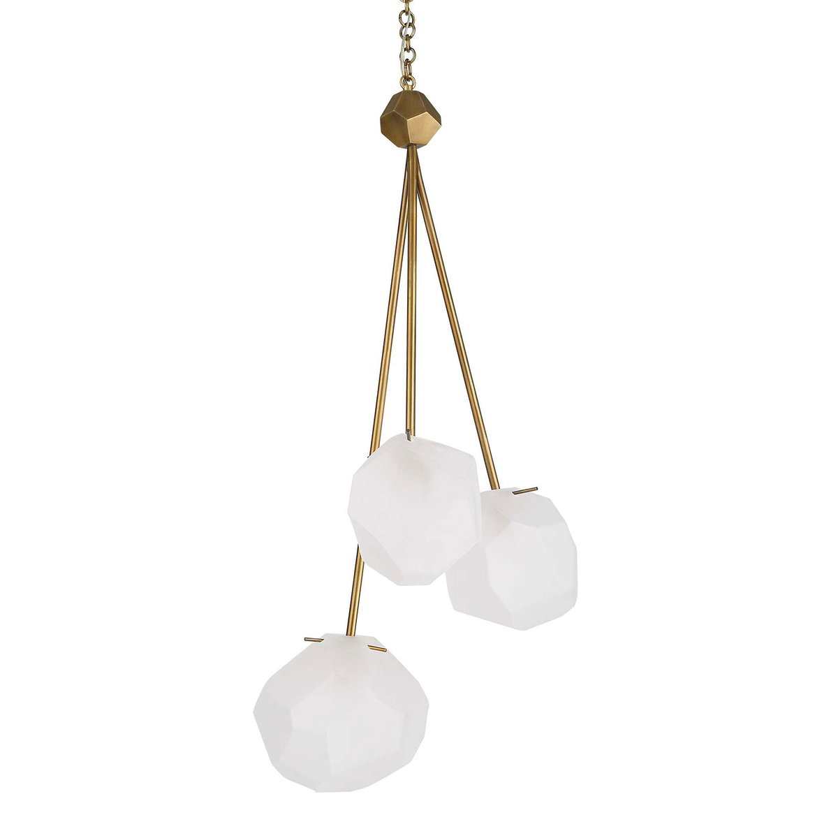 Geodesic 3 Light Pendant, by Uttermost, 1'1.5" width x 3' height x 1'0.37" depth View 5