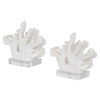 Charbel White Bookends Set/2, Decorative by Uttermost, 5.75" width x 9" height x 7.62" depth thumbnail 7