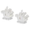 Charbel White Bookends Set/2, by Uttermost, 5.75" width x 9" height x 7.62" depth thumbnail 7