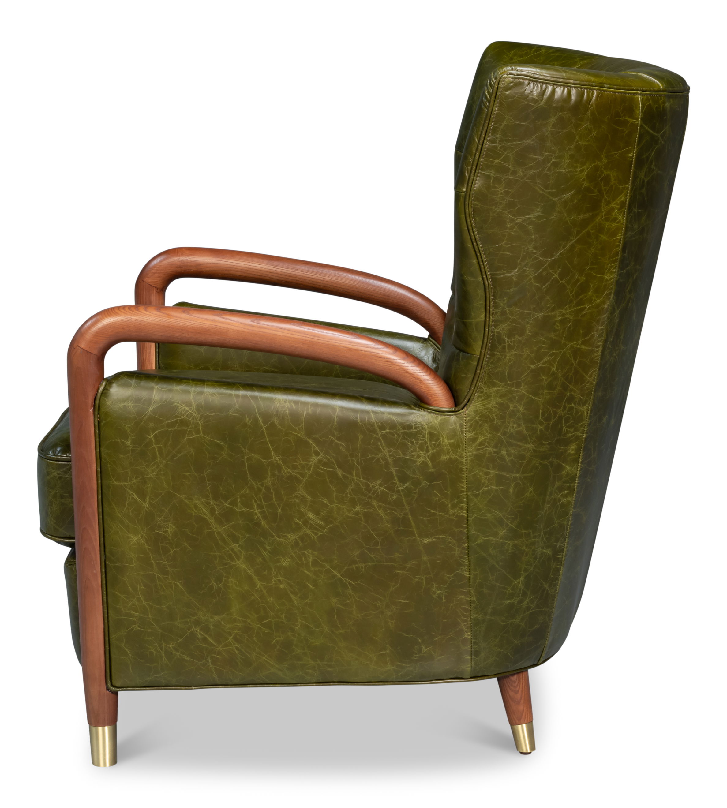 Alastair Chair, Britain Green, Seating by Sarreid, 30" length x 33" width x 39" height View 9