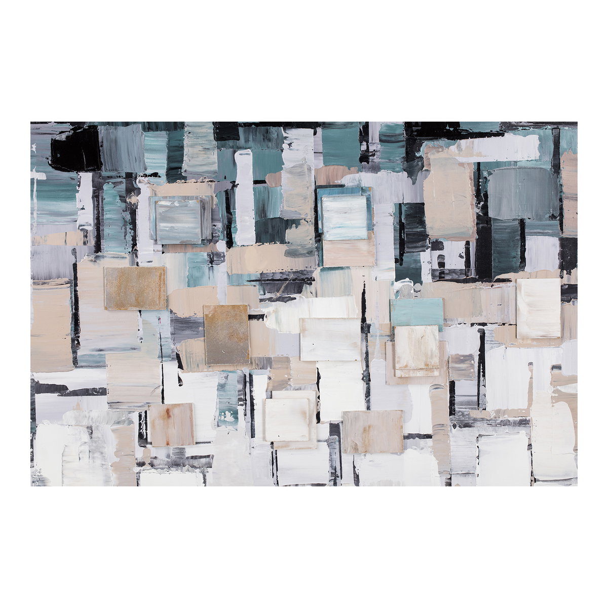 Segments Wall Decor, Painting by Moe's Home, 28" width x 55" height x 1.5" depth View 2