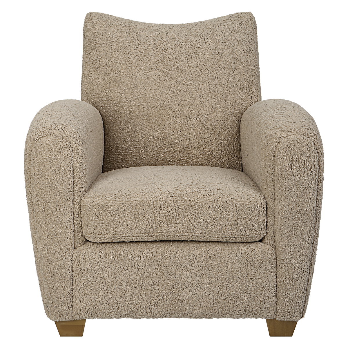 Teddy Latte Accent Chair, by Uttermost, 32" width x 35" height x 34" depth View 1
