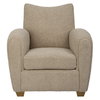 Teddy Latte Accent Chair, by Uttermost, 32" width x 35" height x 34" depth thumbnail 1