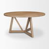 Legolas 60' Round Dining Table | Modern | Brown Wood | Seats 6, by Mercana, 60" length x 60" width x 30" height thumbnail 6