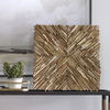 Outland Drift Wood Wall Decor, Sculptural Wall Art by Uttermost, 24" width x 24" height x 2.75" depth thumbnail 2