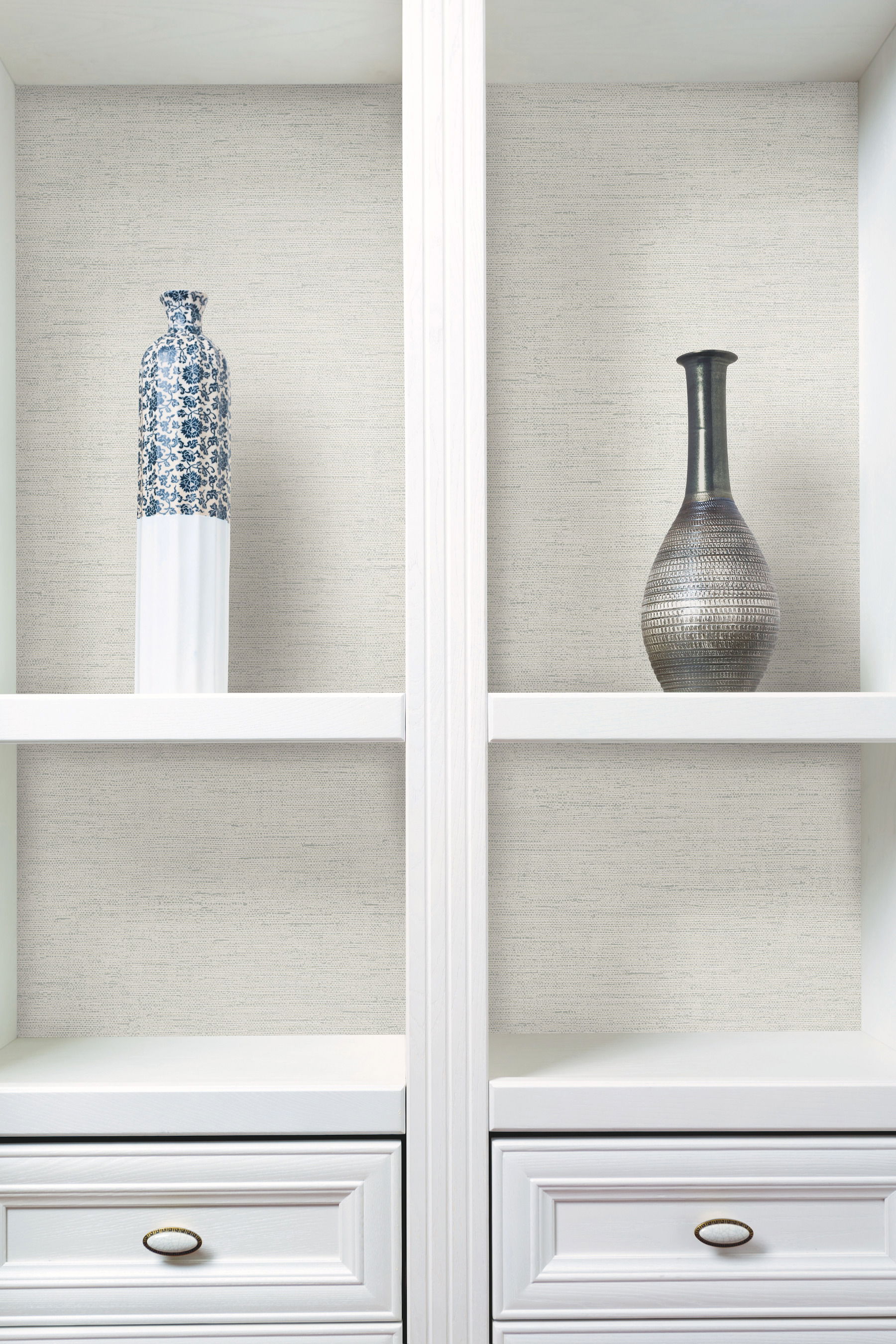 Essence White Metallic Wallpaper large image 