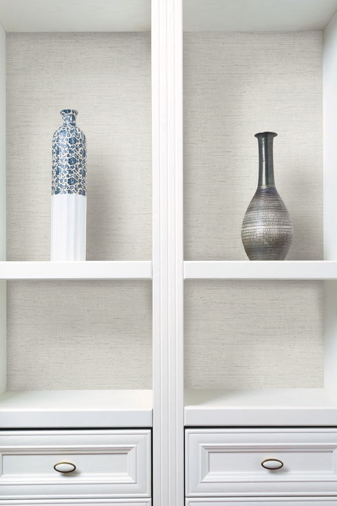 Essence White Metallic Wallpaper