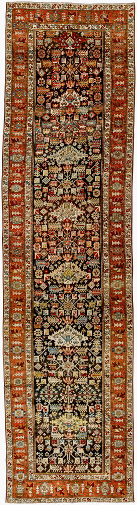 Antique One of a Kind Handmade Rug, by Surya, 14'4" length x 3'8" width