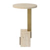 Feranno Travertine Accent Table, Side & End Table by Uttermost, 12" width x 22" height x 8" depth thumbnail 6