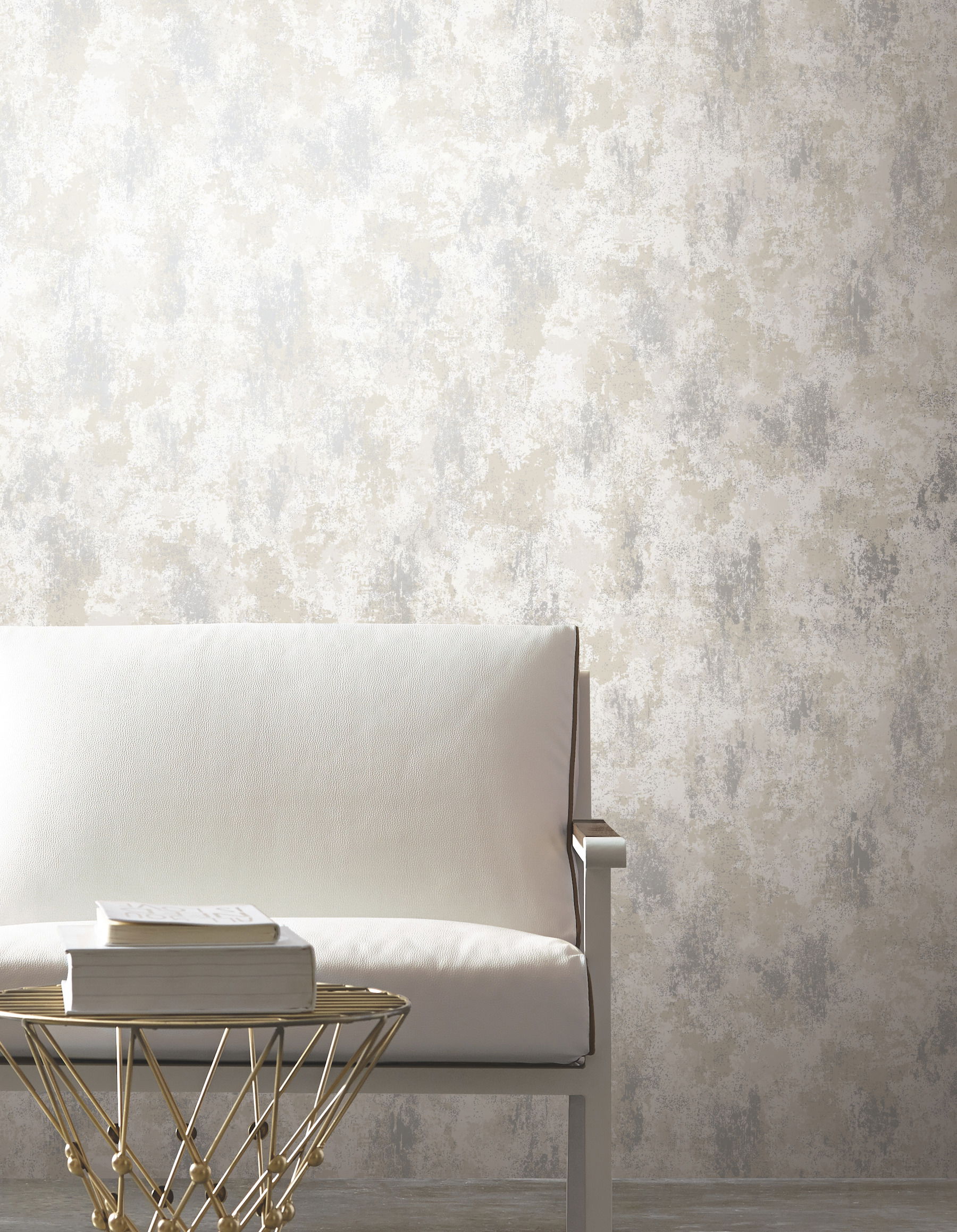 Nebula White & Silver Wallpaper, by York Wall, 32'9.6" length x 1'8.8" width x 0.02" depth View 2