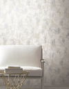 Nebula White & Silver Wallpaper, by York Wall, 32'9.6" length x 1'8.8" width x 0.02" depth thumbnail 2