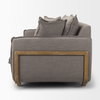 Roy I 84' Flint Gray Upholstered Three Seater Sofa, Sofas & Sectional by Mercana, 83.86" length x 40.94" width x 32.87" height thumbnail 5