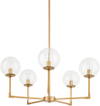 Renato Chandelier, by Surya, 22" length x 22" width x 12" height thumbnail