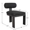 Bolster Back Charcoal Outdoor Dining Chair thumbnail 2