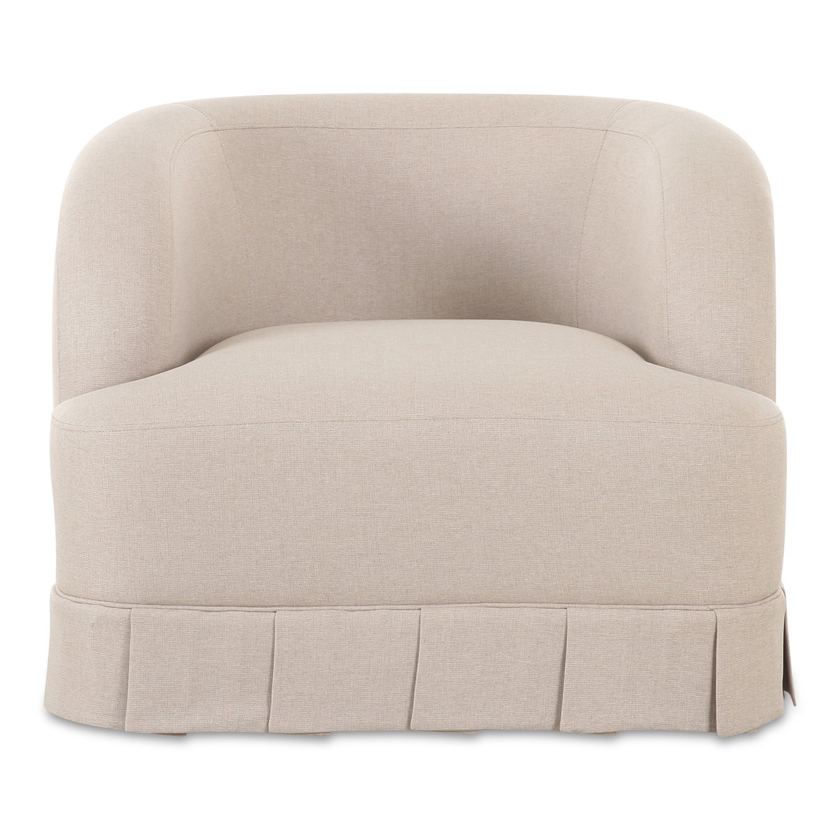 Maren Swivel Chair Beige, Accent Chair by Moe's Home, 32" width x 26.5" height x 30" depth View 1