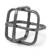 Willem II 9L x 9W Silver Metal Open Cube Decor Object thumbnail 0