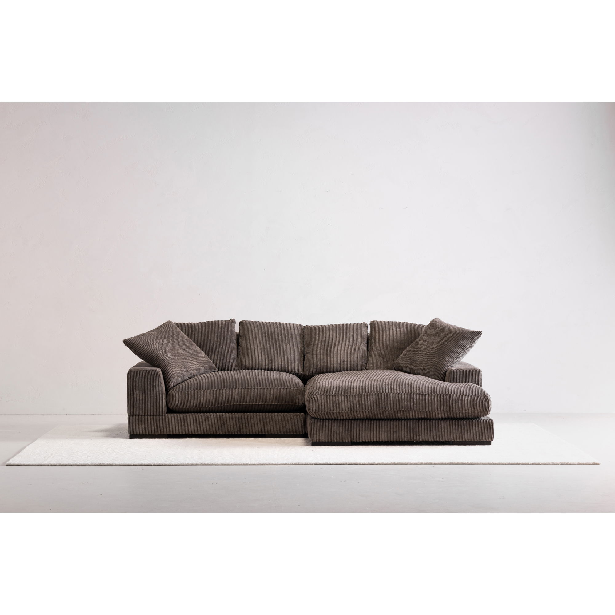Plunge Sectional Charcoal, Sectional Sofa by Moe's Home, 106" width x 34" height x 46" depth View 6
