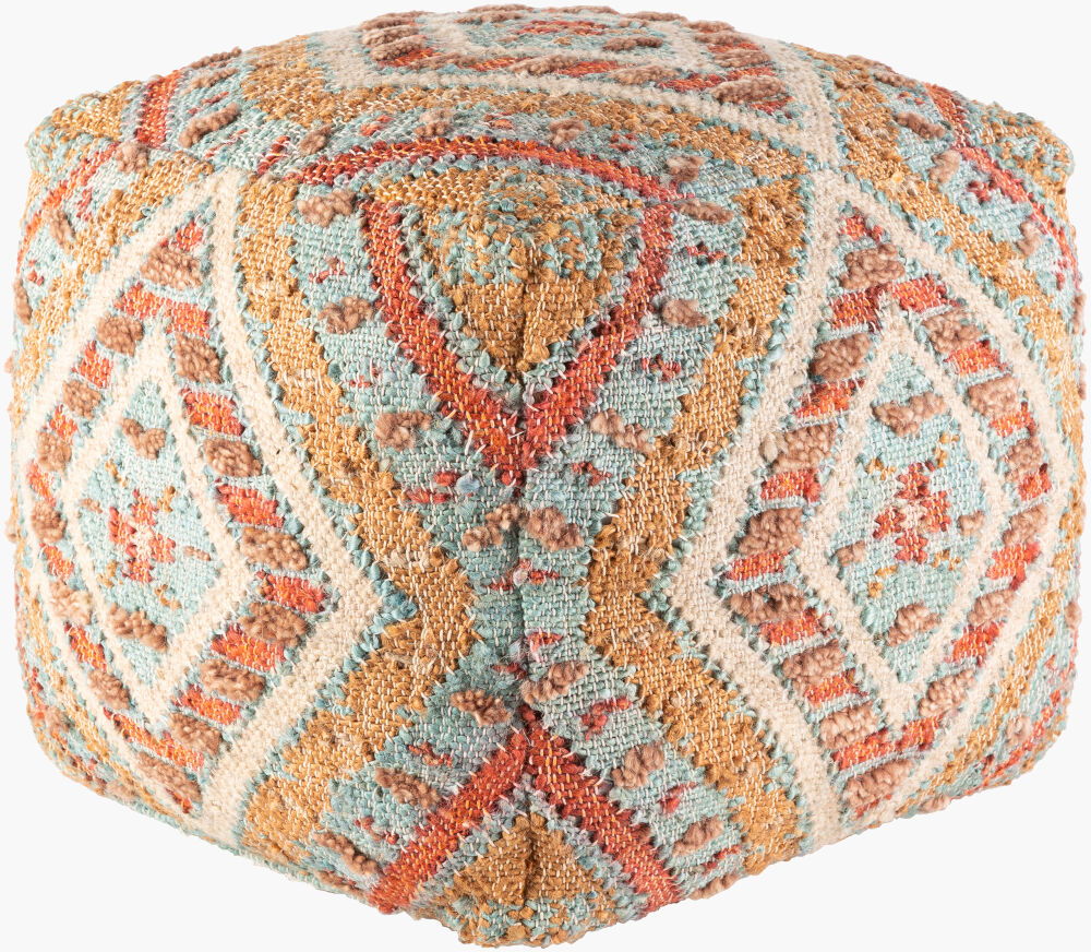 Luanda Pouf, Ottoman by Surya, 18" width x 18" height