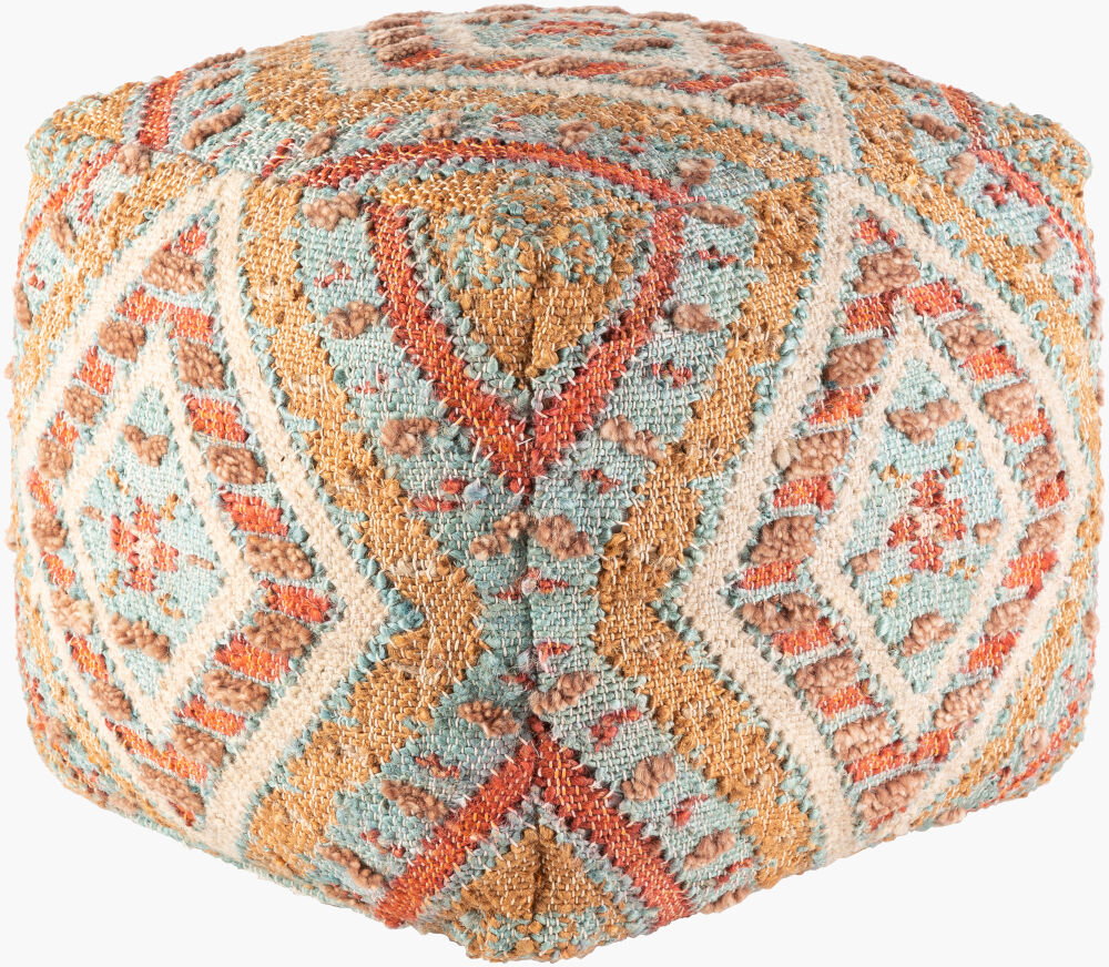 Luanda Pouf, Ottoman by Surya, 18" width x 18" height