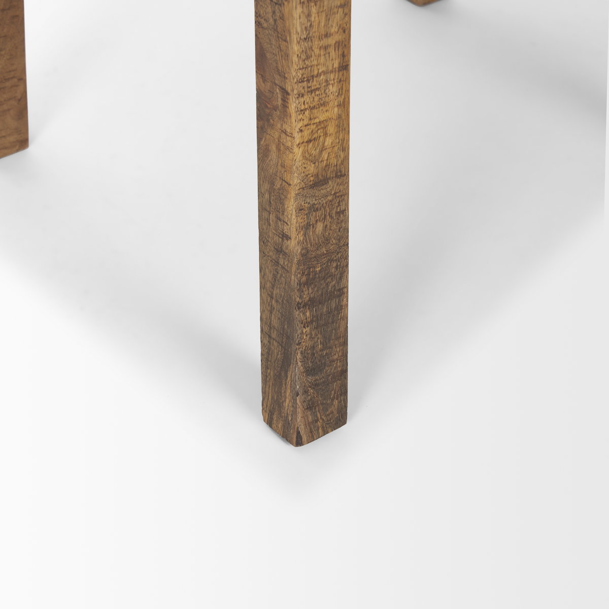 Rosie Large Brown Wood End Table, Side & End Table by Mercana, 26" length x 26" width x 26" height View 8