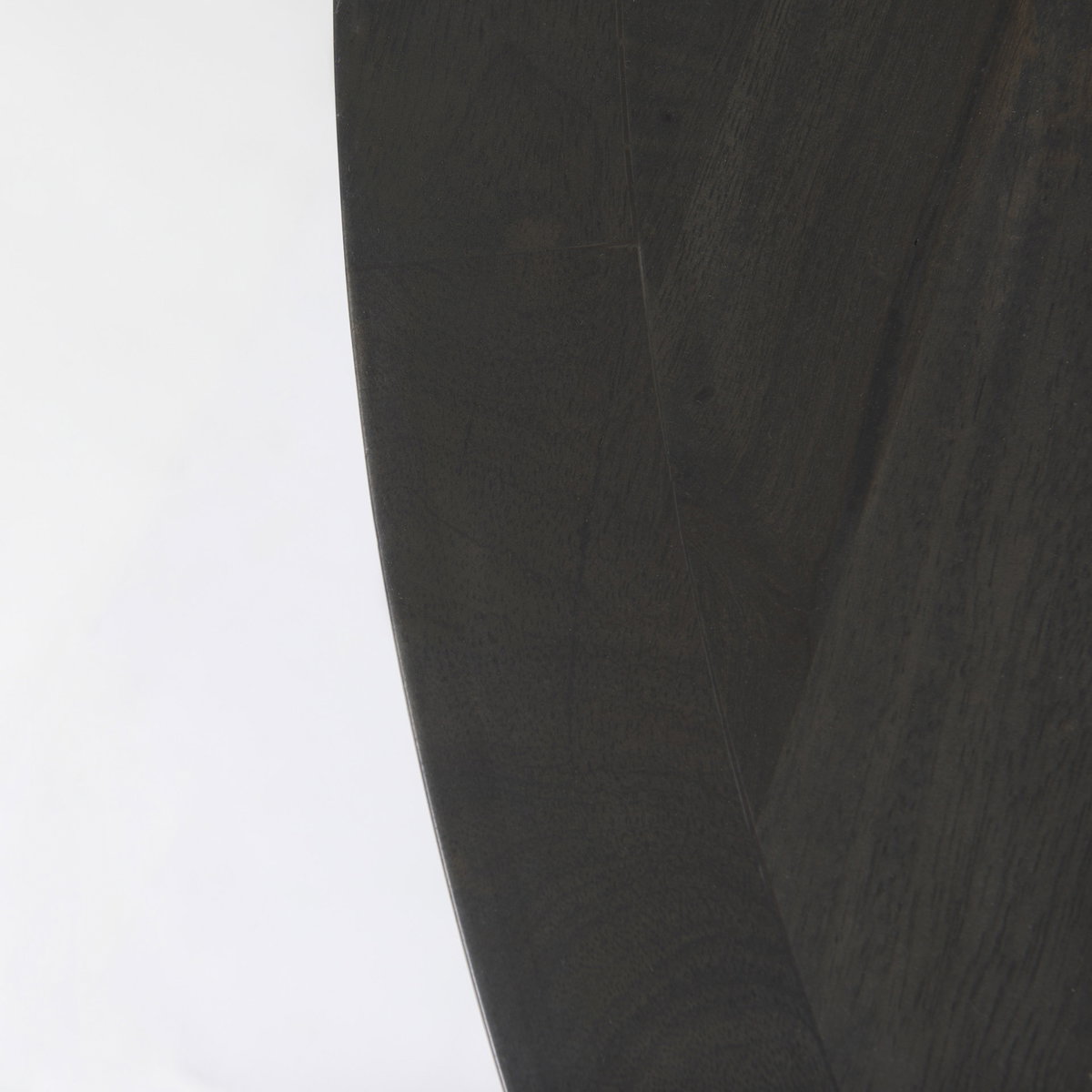 Liesl 54' Black Wood with Circular Top Dining Table, by Mercana, 54" length x 54" width x 30" height View 10