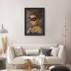 Bat Hero Lady - With Glitter (Black Mat, Black Glitter), by Oliver Gal,  20x30 thumbnail 3
