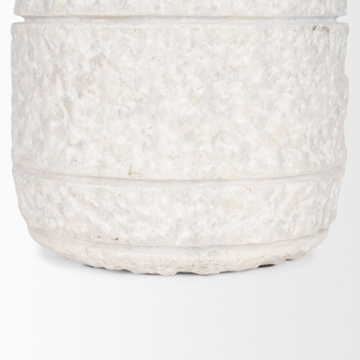 Irina Small White Marble Door Stopper, Decorative Object by Mercana, 6" length x 6" width x 8" height View 10