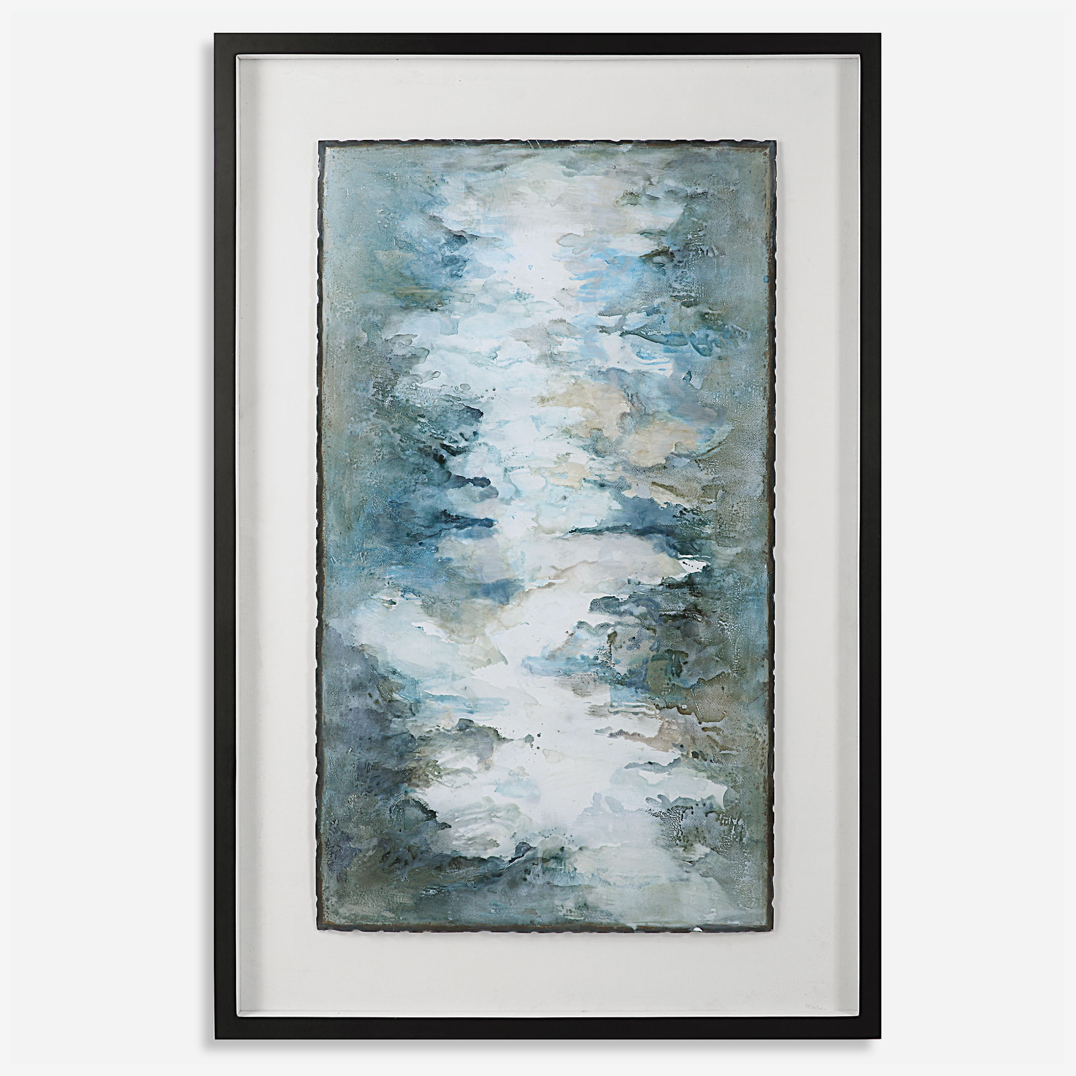 Lakeside Grande Framed Abstract Print large image 