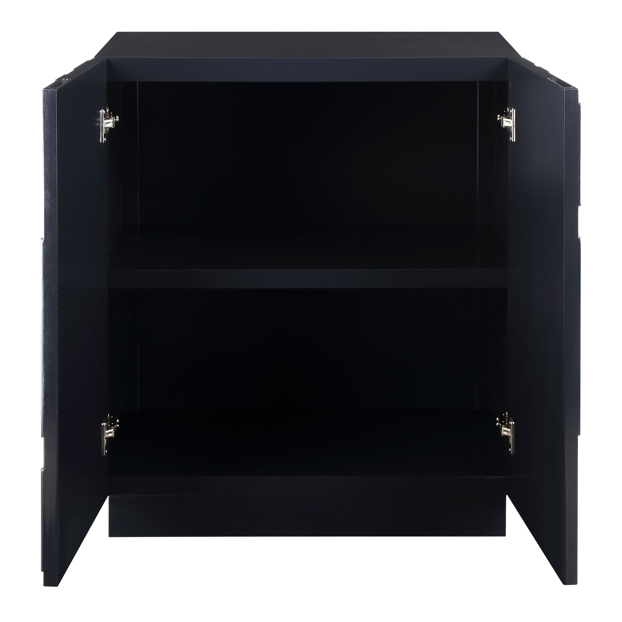 Valeria 2 Door Glossy Blue Cabinet large image 