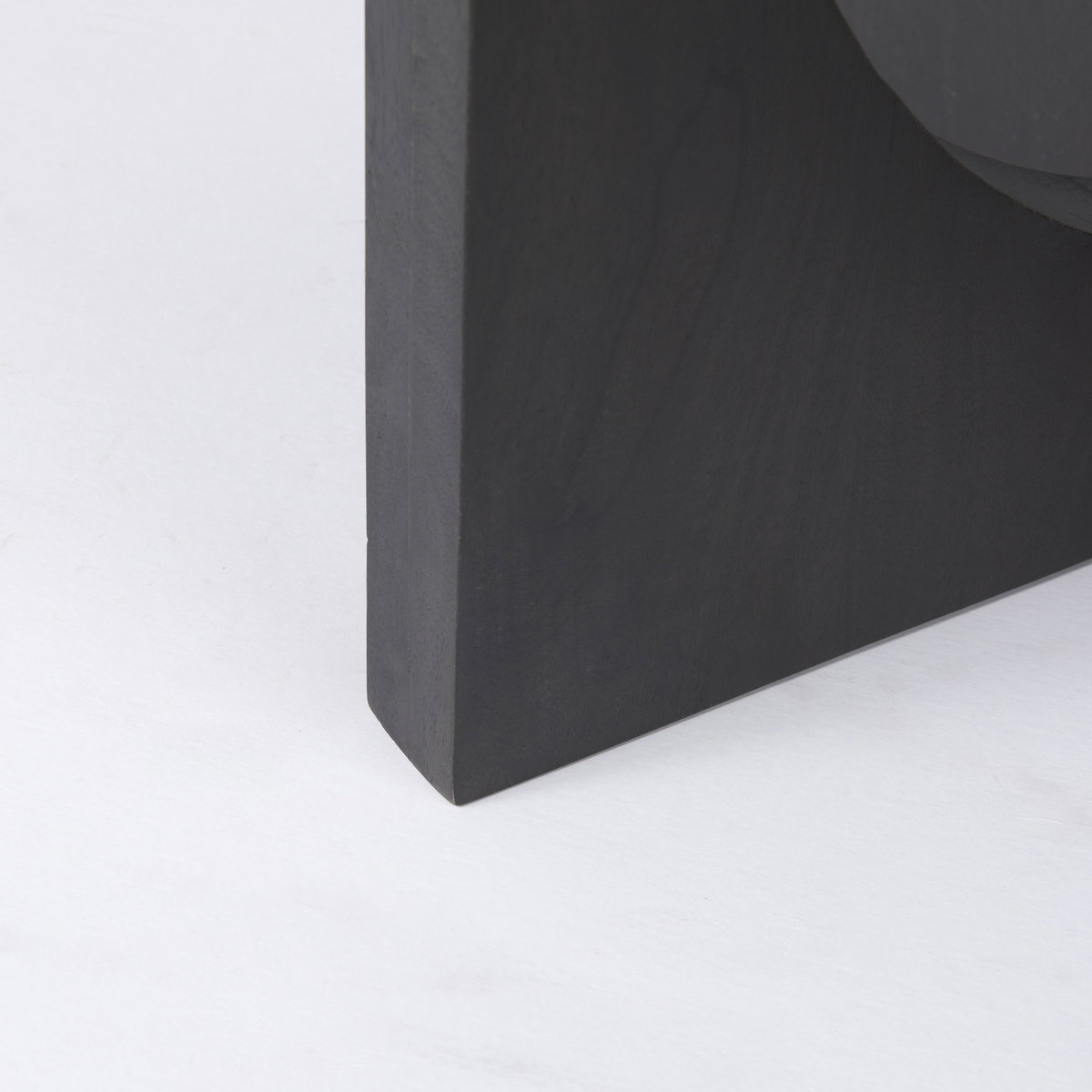 Liesl 54.L x 54.0W x 30.0H Black Wood with Circular Top Dining Table, by Mercana, 54" length x 54" width x 30" height View 13