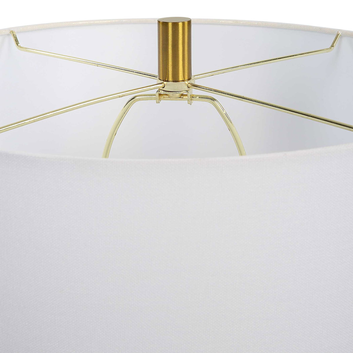 Gourd Green Table Lamp, by Uttermost, 1'4" width x 2'6.5" height x 1'4" depth View 8
