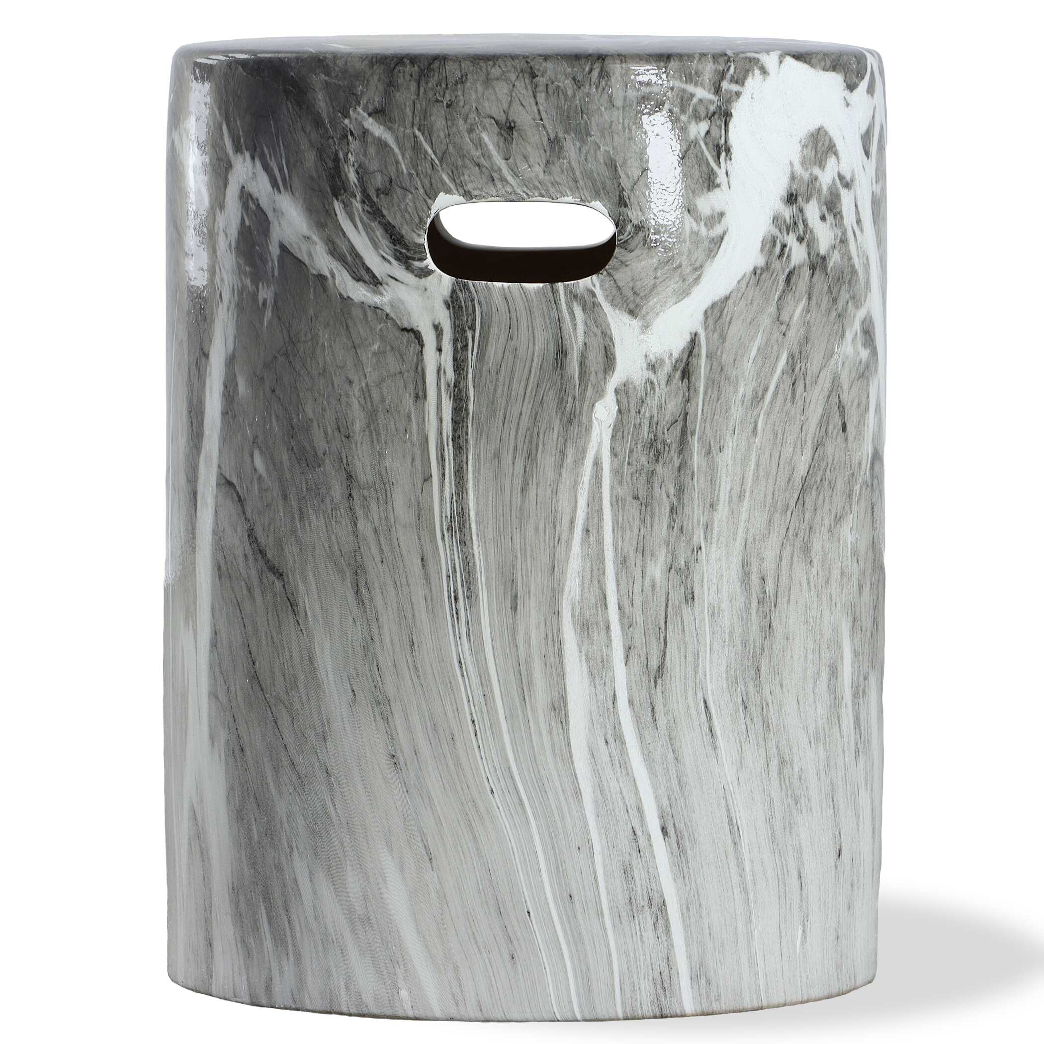 Marvel Marbled Garden Stool large image 