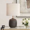 Blacktop Textured Buffet Lamp, Table Lamp by Uttermost, 12" width x 21.5" height x 12" depth thumbnail 2